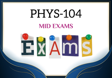 فيز 104 اختبارات مد1 - phys 104 mid exams